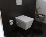 ⁦مرحاض معلق كيبلر اللون برجامون سيديلي عادي من سانيبيور⁩ - الصورة ⁦2⁩