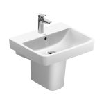 حوض وش نمبر وان Duravit No 1 نصف ركبة ( معلقة ) اللون أبيض المقاس 60*46 سم من ديورافيت