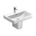 حوض وش نمبر وان Duravit No 1 نصف ركبة ( معلقة ) اللون أبيض المقاس 80*46 سم من ديورافيت