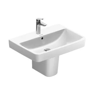 حوض وش نمبر وان Duravit No 1 نصف ركبة ( معلقة ) اللون أبيض المقاس 65*46 سم من ديورافيت