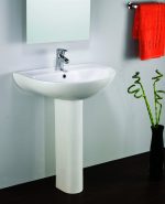 حوض وش بلان عامود طويل اللون أبيض المقاس 65 سم من ايديال ستاندرد