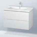 ⁦حوض لوحدة موبيليا بي 3 كومفورت مقاس 85 سم  P3 Comforts اللون أبيض من ديورافيت⁩ - الصورة ⁦2⁩