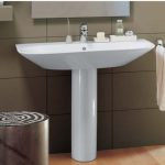 ⁦حوض تونك G3175 عامود طويل 75سم أبيض ايديال ستاندرد⁩ - الصورة ⁦2⁩