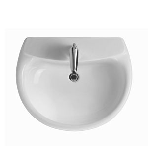 حوض كونترتوب كيميرا G 0208 اللون أبيض 60 سم ايديال ستاندرد