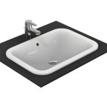 حوض كونكت E505901 كونترتوب مستطيل ابيض 58سم ايديال ستاندرد