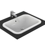 حوض كونكت E505901 كونترتوب مستطيل ابيض 58سم ايديال ستاندرد