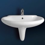 حوض كيميرا معلق G 0270 اللون أبيض 70 سم ايديال ستاندرد