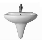 حوض كيميرا معلق G 0270 اللون أبيض 70 سم ايديال ستاندرد