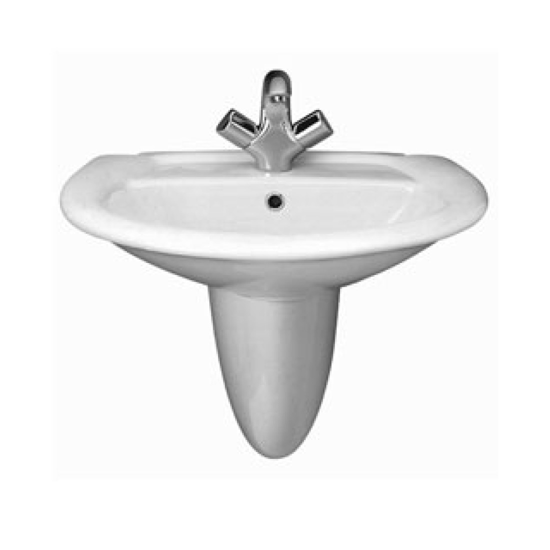 حوض مانتا 50 حوض مانتا معلق R4263 مقاس 60سم أبيض ايديال ستاندرد