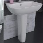 حوض نيو ايسيدرا G286501 G285501 عامود طويل 65 /55سم أبيض ايديال ستاندرد