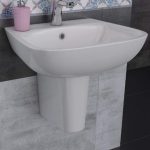 حوض نيو ايسيدرا G286501 G285501 عامود معلق 65 سم أبيض ايديال ستاندرد