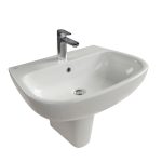 حوض نيو ايسيدرا G286501 G285501 عامود معلق 65 سم أبيض ايديال ستاندرد