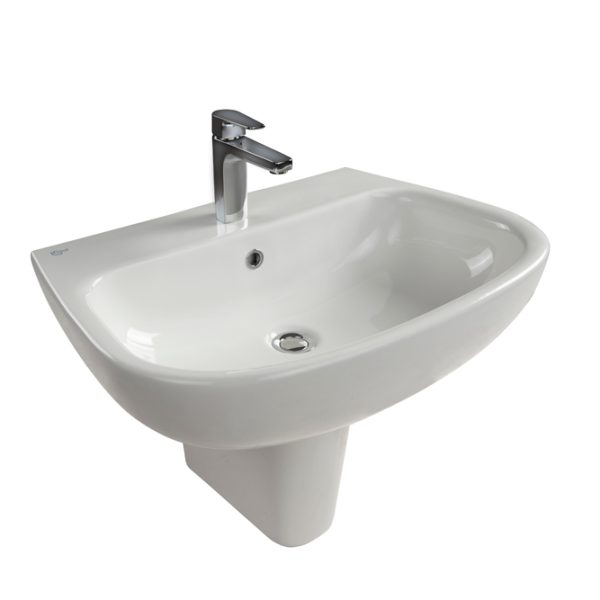 حوض نيو ايسيدرا G286501 G285501 عامود معلق 65 سم أبيض ايديال ستاندرد