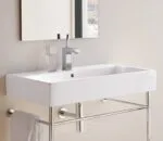 ⁦حوض فيرو Vero يثبت فوق سطح أفقى اللون أبيض مقاس 80 × 47 سم من ديورافيت⁩ - الصورة ⁦2⁩