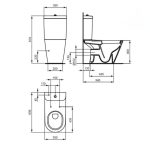 مرحاض تونك G 3121 أبيض ايديال ستاندرد
