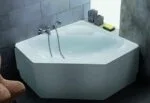 ⁦بانيو كونتور مقاس 110×110 سم GA961 اللون أبيض من ايديال ستاندرد⁩ - الصورة ⁦2⁩