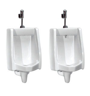 مبولة كبيرة بالدوش والصرف/تغذية خلفية G 4023 / 4022 / 4021 اللون أبيض من ايديال ستاندرد