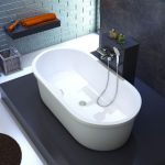 ⁦ميديا بلس 180× 90 سم بالجانب الكامل قطعه واحده GA260 اللون أبيض من ايديال ستاندرد⁩ - الصورة ⁦2⁩