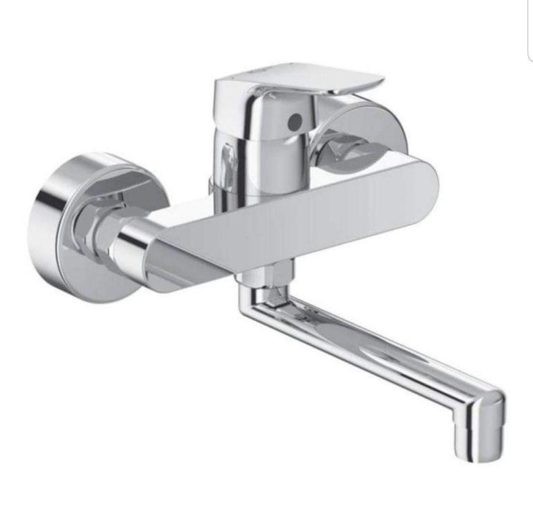 خلاط مطبخ حائطى سيرافليكس B1730A (BC959AA) اللون كروم من إيديال ستاندرد يثبن في الحائط 