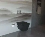 ⁦مرحاض معلق كيبلر اللون إسود مط سيديلي ذاتي الغلق من سانيبيور⁩ - الصورة ⁦2⁩