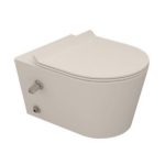 مرحاض معلق تايتن اللون برجامون سيديلي ذاتي الغلق من سانيبيور