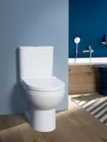 ⁦مرحاض نمبر وان Duravit No 1 ملاصق للحائط سيديلى عادي اللون أبيض من ديورافيت⁩ - الصورة ⁦3⁩