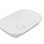 حوض ايروس فوق الرخامة / فوق سطح أفقى اللون أبيض مقاس 60 سم من سانيبيور