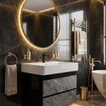 وحدة حمام بورديوم 60 سم بالحوض 2 درج سوفت كلوز