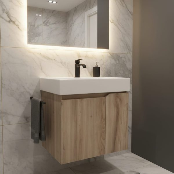 وحدة حمام بورديوم 60 سم بالحوض 2 درفة سوفت كلوز