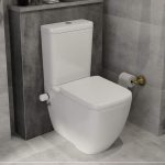 مرحاض ماتريكس مربع سيديلي ذاتي الغلق اللون أبيض من ليسيكو