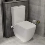 مرحاض ماتريكس مربع سيديلي ذاتي الغلق اللون أبيض من ليسيكو