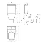 مرحاض تريند سيديلي ذاتي الغلق اللون أبيض من ليسيكو