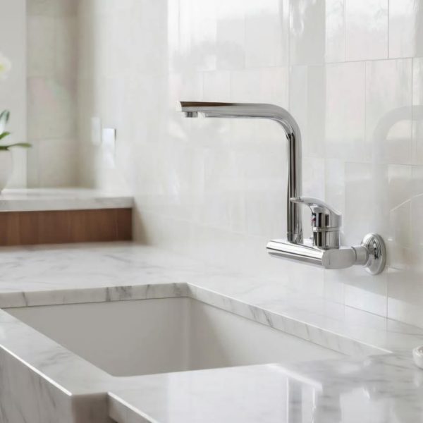 خلاط حوض مطبخ حائطي اليت جولد GOLD 202 هاند ميكسر نيكل