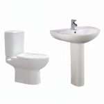 طقم بلان ايديال حوض 65 سم عامود طويل ابيض