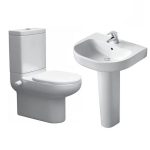 طقم بلايا ايديال ملاصق 55/65 سم عامود طويل ابيض