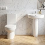 طقم بلايا ايديال ملاصق 55/65 سم عامود طويل ابيض