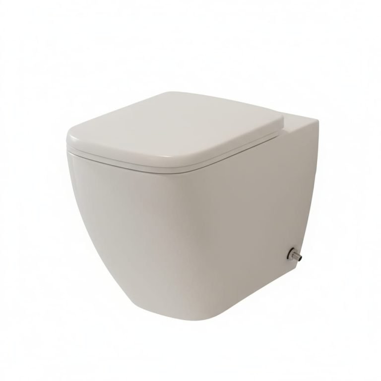 مرحاض معلق ماتريكس مربع سيديلي ذاتي الغلق أبيض ليسيكو