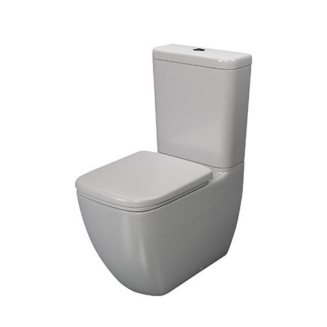 مرحاض ماتريكس مربع سيديلي ذاتي الغلق اللون أبيض من ليسيكو