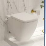 مرحاض معلق ماتريكس مربع سيديلي ذاتي الغلق أبيض ليسيكو