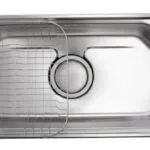 حلة / حوض JIS850 مقاس 85 × 46 سم بالصرف 6 بوصة + شبكة كورينا