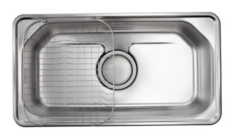 حلة / حوض JIS850 مقاس 85 × 46 سم بالصرف 6 بوصة + شبكة كورينا