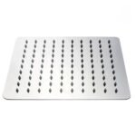 ⁦طاسة دش استانلس 30×30 سم مربعة سمك 1مم بعامود الدفن⁩ - الصورة ⁦3⁩