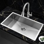 حوض مطبخ Mans مقاس 75 * 42 سم هاند ميد استانلس استيل 304