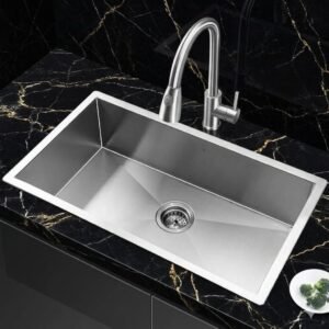 حوض مطبخ Mans مقاس 75 * 42 سم هاند ميد استانلس استيل 304