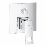 وش خلاط الدش البانيو الدفن يوروكيوب 3 مخرج المربع من جروهي 24094000 GROHE EuroCube